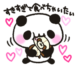 Heart plenty panda sticker #11326999