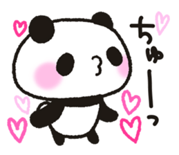 Heart plenty panda sticker #11327009