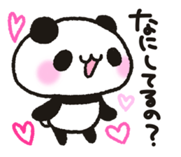 Heart plenty panda sticker #11327012