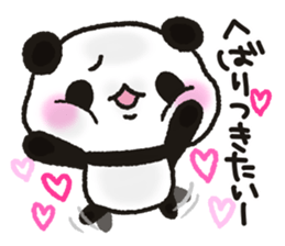 Heart plenty panda sticker #11327015