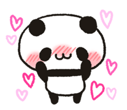 Heart plenty panda sticker #11327017