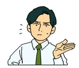 Japanese businessmans sticker sticker #11327279