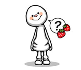 Strawberry and Marshmallow man sticker #11327306