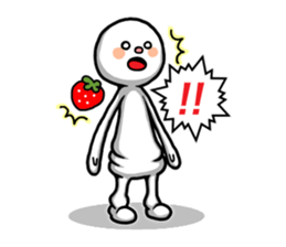 Strawberry and Marshmallow man sticker #11327307