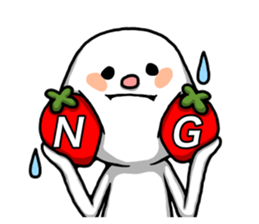 Strawberry and Marshmallow man sticker #11327311