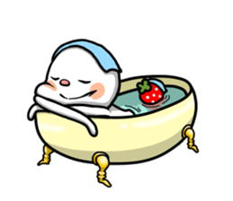 Strawberry and Marshmallow man sticker #11327322