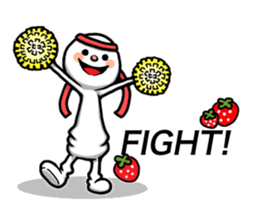 Strawberry and Marshmallow man sticker #11327325