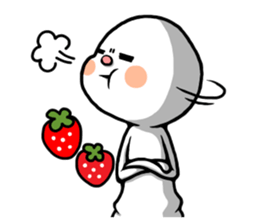 Strawberry and Marshmallow man sticker #11327329