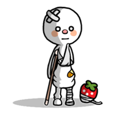 Strawberry and Marshmallow man sticker #11327333