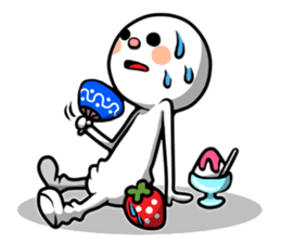 Strawberry and Marshmallow man sticker #11327337