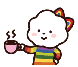 FLUFFY HOUSE (Mr. White Cloud & Friends) sticker #11327643