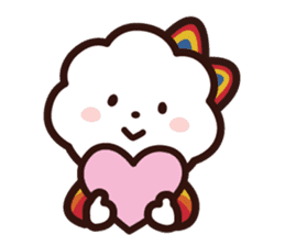 FLUFFY HOUSE (Mr. White Cloud & Friends) sticker #11327644