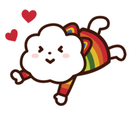 FLUFFY HOUSE (Mr. White Cloud & Friends) sticker #11327660