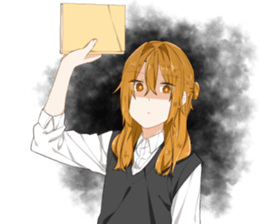 Ms. Kobayashi on the next seat. sticker #11328272