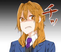 Ms. Kobayashi on the next seat. sticker #11328285