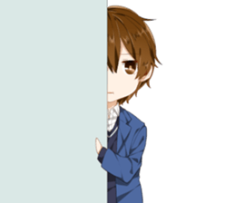 Ms. Kobayashi on the next seat. sticker #11328286