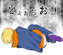 Ms. Kobayashi on the next seat. sticker #11328294