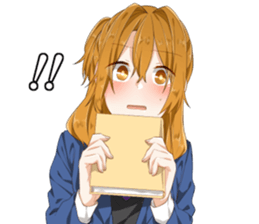 Ms. Kobayashi on the next seat. sticker #11328297