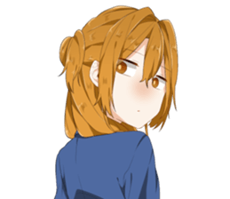 Ms. Kobayashi on the next seat. sticker #11328299