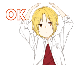 Ms. Kobayashi on the next seat. sticker #11328302