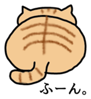 Cats make us feel at ease. sticker #11329150