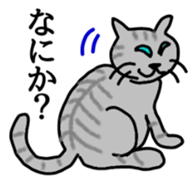 Cats make us feel at ease. sticker #11329151