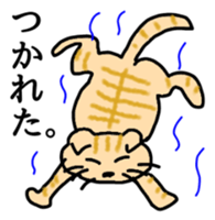 Cats make us feel at ease. sticker #11329164