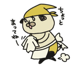 Pug of father and son2 sticker #11329233