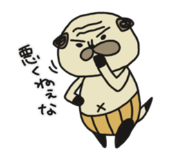 Pug of father and son2 sticker #11329237