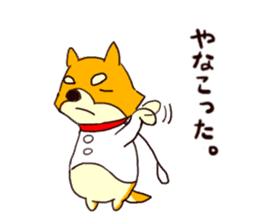Hopper the wanderer shiba inu in Tokyo sticker #11329360