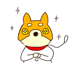 Hopper the wanderer shiba inu in Tokyo sticker #11329373