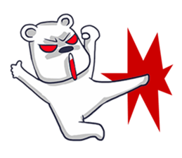 world and bear sticker #11329840