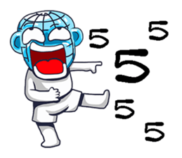 world and bear sticker #11329859