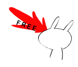 Strawberry rabbit everyday life sticker #11330905