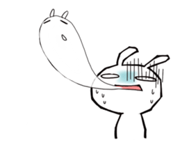 Strawberry rabbit everyday life sticker #11330906