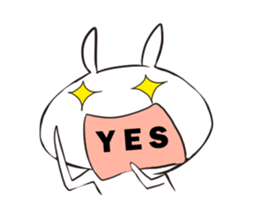 Strawberry rabbit everyday life sticker #11330910