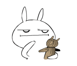 Strawberry rabbit everyday life sticker #11330919