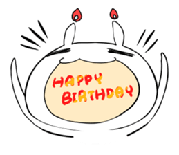 Strawberry rabbit everyday life sticker #11330921