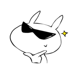 Strawberry rabbit everyday life sticker #11330923