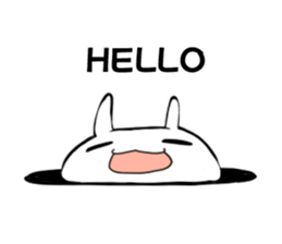 Strawberry rabbit everyday life sticker #11330925