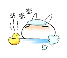 Strawberry rabbit everyday life sticker #11330926