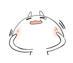 Strawberry rabbit everyday life sticker #11330929