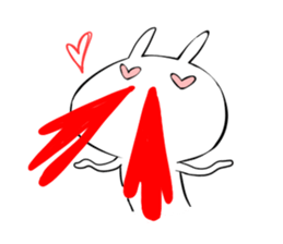 Strawberry rabbit everyday life sticker #11330934