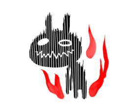 Strawberry rabbit everyday life sticker #11330935