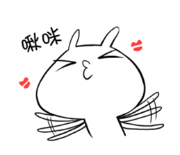 Strawberry rabbit everyday life sticker #11330938