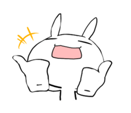 Strawberry rabbit everyday life sticker #11330939