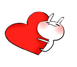 Strawberry rabbit everyday life sticker #11330940