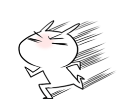 Strawberry rabbit everyday life sticker #11330942