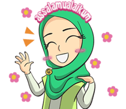 Nabila Cute Hijab Girl sticker #11332680