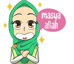 Nabila Cute Hijab Girl sticker #11332683